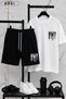Bklyn Printed Cotton Fabric Men's T-Shirt-Shorts Set