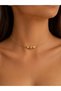 Xuiping Gold Minimal Geometric Detail Choker Women's Necklace - 4