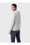 Ozmarka New Season Gray Hooded Men's Zippered Sweatshirt - 3