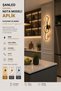 Decorative 50W Note Model Indoor Black Case 3 Color Light Electric Wall Sconce 4 Pieces - 7