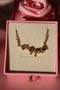 Purple Ribbon Set-Purple Ribbon Necklace and Bracelet Set - 8