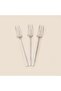Doğa 3-Piece Dinner Forks - Platinum - 2