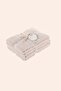Egyptian 100% Egyptian Cotton 4-Piece Towel Set 50X90 cm Oyster Beige - 3
