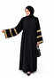 Flared Sleeves, Three-Stripe Accessory Detail, Loose Fit, Dress That Can Be Worn on Casual and Special Occasions. - 3