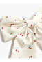 Cherry Patterned Clip Bow Buckle - 3