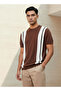 VERTCIAL BLOKCING STRIPE CREW TEE