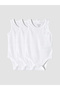 Lcw Baby White Baby Girl Snap Fastener Bodysuit 3-Pack