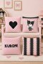 Heart Kuromi Patterned 4-Piece Children's and Baby Pillowcase Set