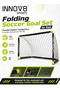 Innov8 by Hostfull Folding Soccer Goal Set for Kids, 137 x 91 x 91 cm Portable Football Net with Push-Button Folding Joints, Fiberglass Support Pole, 4 Ground Stakes, Outdoor Play, Age 5+