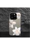 Realme C55 Compatible Silicone Edge Hard Back Case Couple Phone Case with Floral Pattern - 6