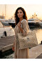 Wicker Pattern-1004 Pvc Beach Bag
