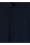 Vizyon New Season Navy Blue Polo Collar Pique Men's T-Shirt - 5