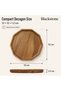 Acacia Wood Decagon Serving Tray Wooden Cheese and Dessert Platter for Fruits, Pastries, Snacks and Appetisers, صينية تقديم (Decagon) - 3