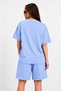 Women's Sleep Printed Shorts and Oversize Short Sleeve T-Shirt Shorts Set - 2