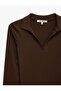 Camisole Long Sleeve Slim Fit Polo Collar T-Shirt - 7