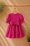 Fuchsia Polka Dot Girls' Dress - 2