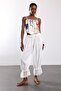 White Beaded and Embroidered Bustier 5665 - 3