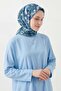 Soft Scarf Perla Cobalt Blue 90X90 - 3