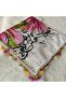 Handmade Needlework Writing, Scarf, Yemeni, Mevlit Cover, Head Cover, 4 Sides Embroidered, 100% Cotton, 100*100cm - 3