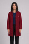 Women's Shirt Collar Long Sleeve Long Length Color Options Alpaca Fabric Doctor and Nurse Coat - 2