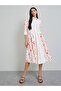 Off-White Floral Shirt Midi Dress - 3