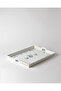 Vase Rectangular Weave Tray - Blue/White