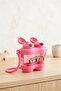 Double Lid, Leak-Proof Polycarbonate Water Bottle with Strap and Straw 600ml - 3