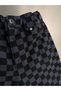 Boy's Laci'El Prs Checkered Elastic Waist Comfortable Cut Pants - 4