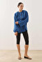 Crew Neck Linen Shirt Blue - 3