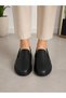 Cooka Shoes 100% Genuine Inner and Outer Leather Women's Orthopedic Daily Comfort Shoes Black - 2