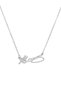 Women's Zircon Stone Ataturk Signed Stainless Steel Necklace