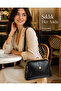Women's Clip-On Scholarship 4-Compartment Faux Leather Adjustable Strap Hand Shoulder and Crossbody Bag - 3
