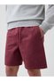 Erkek Bordo 7" Essential Pull-On Khaki Şort - 3
