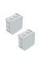 Junction Box, IP55 Waterproof Electrical Enclosure, Surface Mount, White (Pack-Of 2)