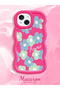 iPhone 14 Compatible Case with Camera Protection Red Silicone Couple Phone Case with Floral Pattern - 2