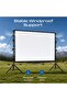 ProScreen-150 Portable Outdoor Projection Screen 150 Inch | Waterproof Material, Dual Iron Stand, Windproof Ropes Included, Foldable with Carry Bag, Wide Viewing Angle - 5