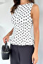 Cream Women's Polka Dot Blouse - 2