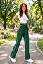 New Season Women's High Waist Side Ribbed Detailed Viscose Two-Threaded Sweatpants