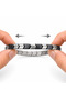 Men's Steel Bracelet - Segmented Gun Men's Magnetic Elastic Men's Bracelet - 2
