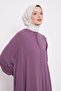 Plum Button Closure Robe - 4