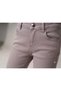 Girl's Skinny Leggings, Gray Color, Elastic Waist Capri - 3