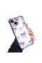 iPhone 14 Compatible Transparent Back Panel Four-Corner Reinforced Impact Protection Glossy Edge Silicone Case - 2