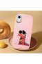 Pink Silicone Case with Shock-Absorbing Camera Protections Compatible with iPhone Xr - 2