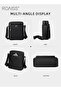 Casual Oxford Crossbody Bag for Men Multiple Pockets Smooth Zipper Adjustable Strap Waterproof Squar - 5