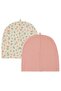 Floral Printed 2-Piece Baby Hat and Beanie Sets - Ecru - 4