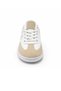 Women's Daily Sports Shoes Lace-Up Comfortable Sole Casual Sneaker - Beige/White Mint Orange Detailed - 4