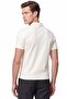 Comfort Fit Comfortable Fit Polo Collar Zippered Ecru White T-Shirt Ts 930 - 5