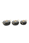 Granite Casserole Pot Set 6 Pieces with Steel Handles and Glass Lids 16-18-20 cm Black Gold - 4
