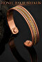 Men's Women's Copper Bracelet Handcrafted 3-Color Gourmet Patterned Adjustable Ion Bracelet