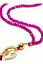 Crystal Prayer Beads 6 mm with Tulip Tassels |   Crystal Glass Prayer Beads with Gold Tulip Figure, Stylish Gift Prayer Beads - 2